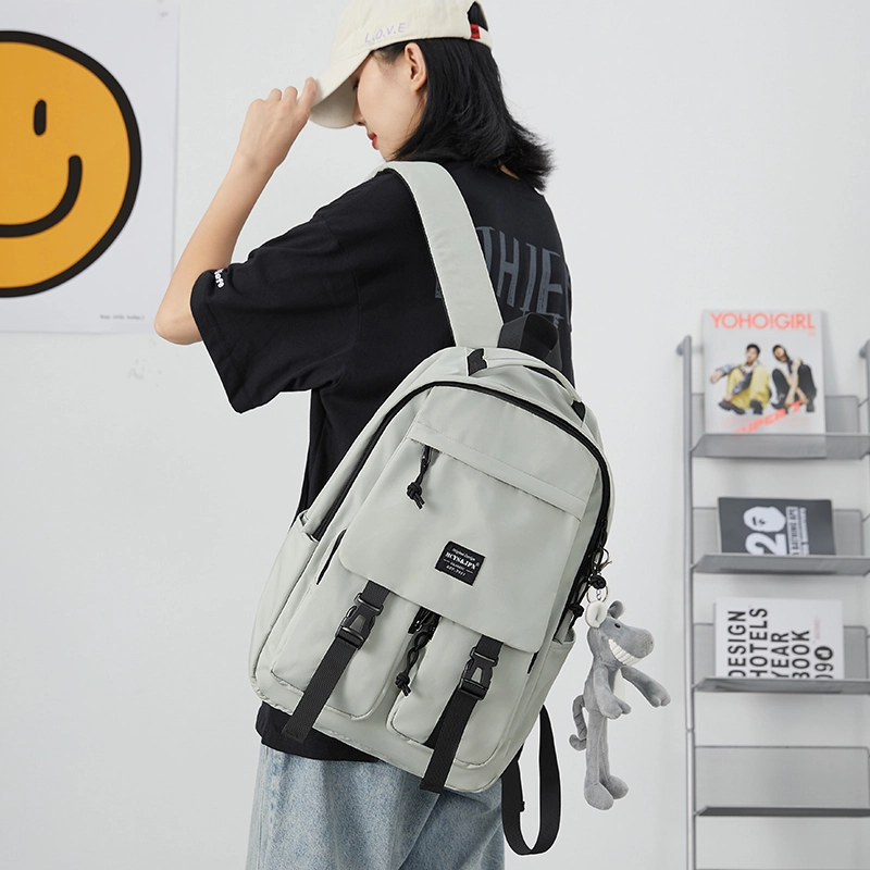 木村耀司 休闲简约百搭大容量初高中大学生通勤上班潮流多功能旅游 牛津纺 双肩包书包旅行包电脑包背包 男女同款 多色