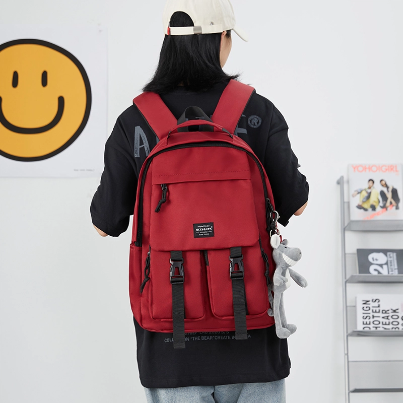 木村耀司 休闲简约百搭大容量初高中大学生通勤上班潮流多功能旅游 牛津纺 双肩包书包旅行包电脑包背包 男女同款 多色