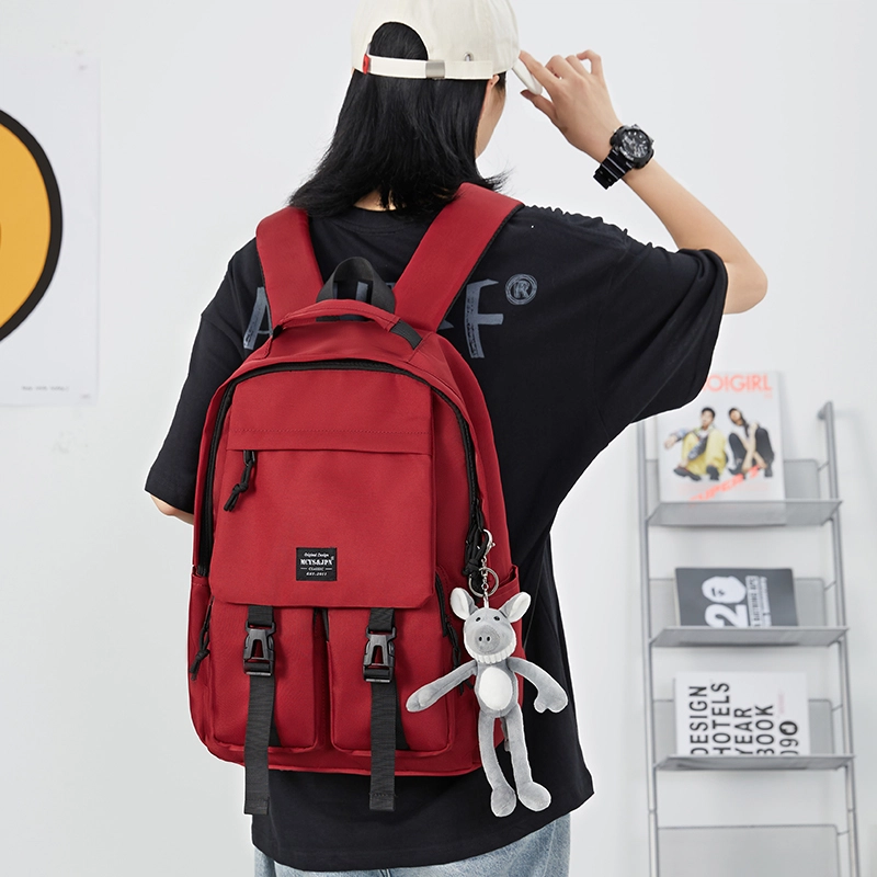 木村耀司 休闲简约百搭大容量初高中大学生通勤上班潮流多功能旅游 牛津纺 双肩包书包旅行包电脑包背包 男女同款 多色