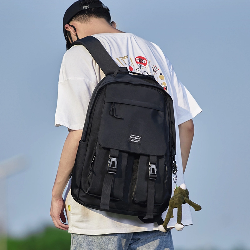 木村耀司 休闲简约百搭大容量初高中大学生通勤上班潮流多功能旅游 牛津纺 双肩包书包旅行包电脑包背包 男女同款 多色