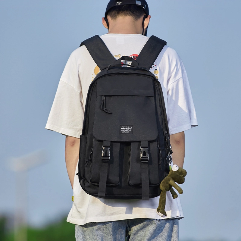 木村耀司 休闲简约百搭大容量初高中大学生通勤上班潮流多功能旅游 牛津纺 双肩包书包旅行包电脑包背包 男女同款 多色