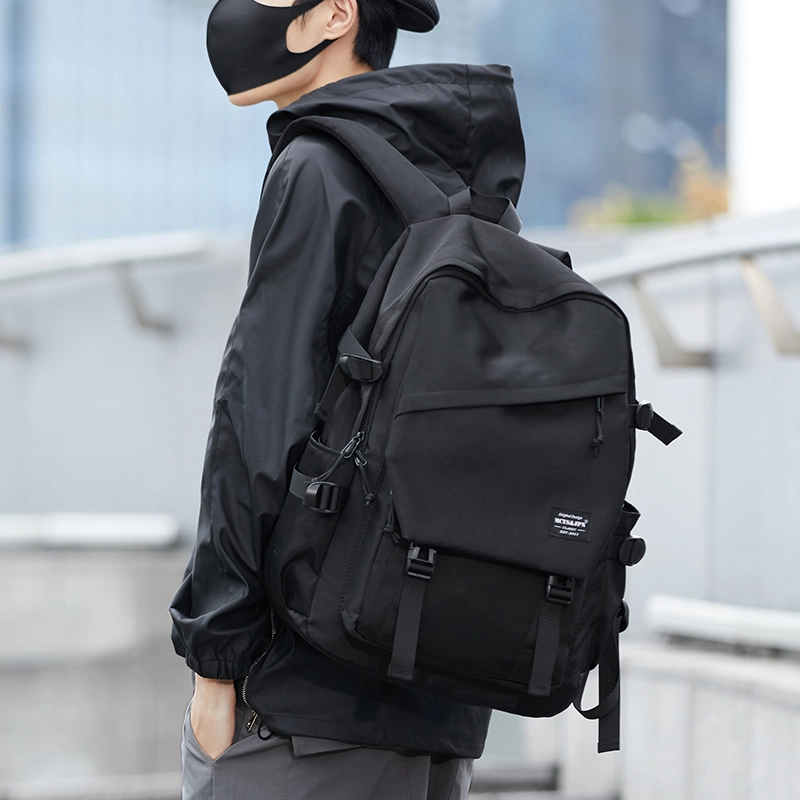 木村耀司 休闲简约百搭大容量初高中大学生通勤潮流多功能旅游 牛津纺 双肩包书包旅行包电脑包背包 常规 男女同款 多色