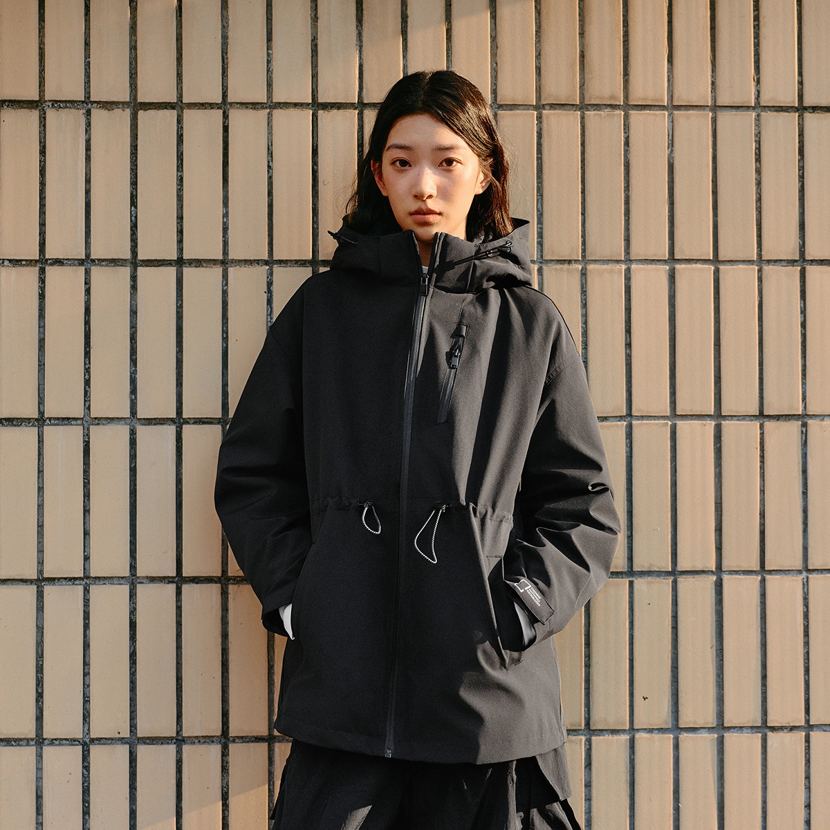森马 防护科技 学院甜美风薄款连帽拉链羽绒服 女款