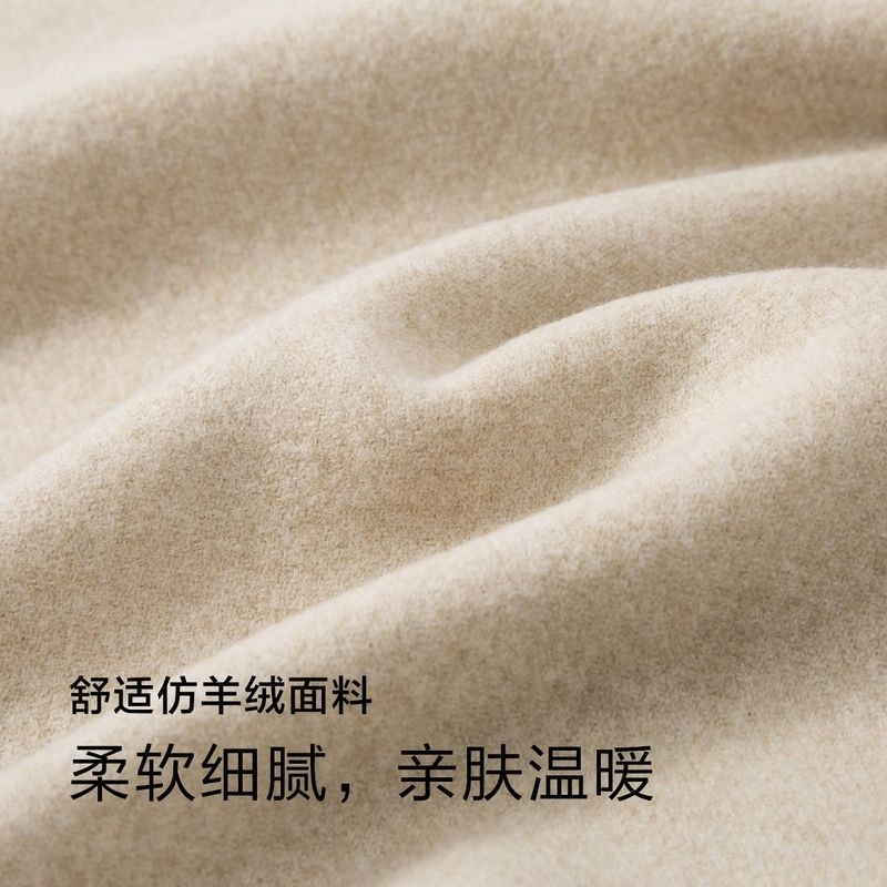 森马 撞色格纹韩系氛围感加宽 聚酯纤维 围脖 男女同款情侣款