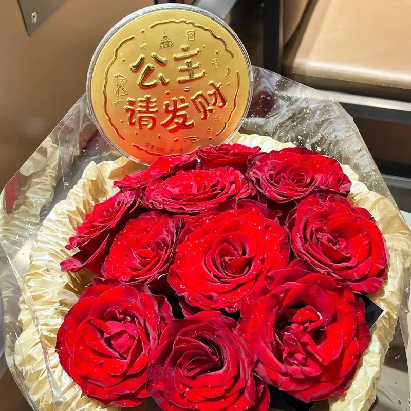 老作坊 公主请发财 一起暴富招财纳福精致国潮 新中式收藏纪念时尚#好运 金 挂件 女款