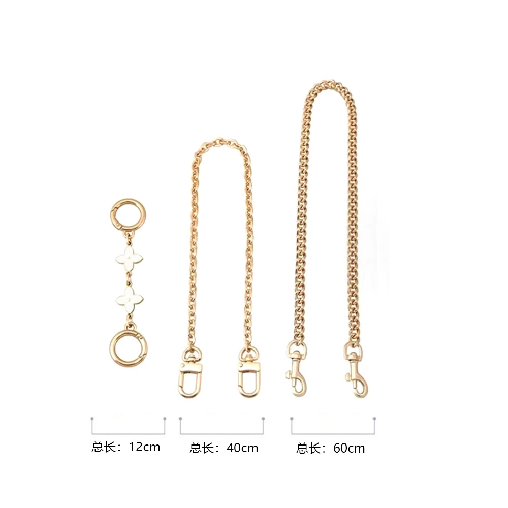 改造酱 叶草装饰链包链 合金 包肩带 女款 直金色/白利色