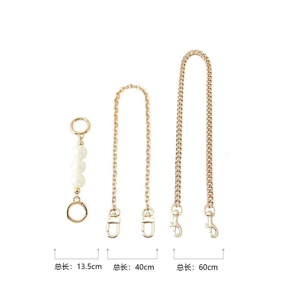 改造酱 叶草装饰链包链 合金 包肩带 女款 直金色/白利色