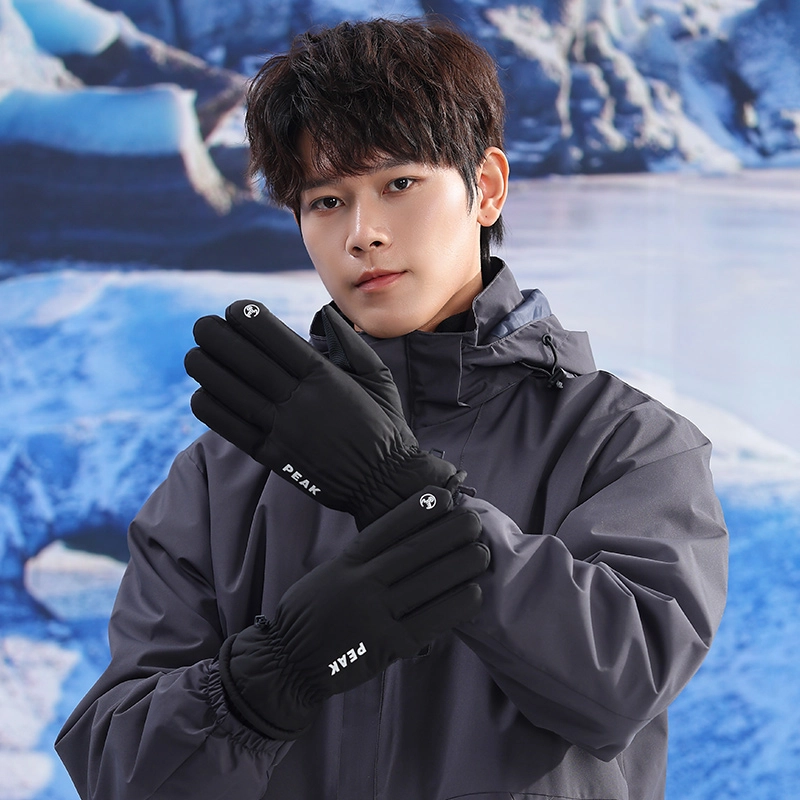 匹克 保暖防寒护耳套装 骑行滑雪防风防水加厚 手套 男女同款情侣款