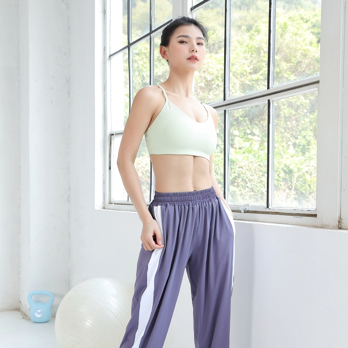 匹克  运动内衣长裤套装 瑜伽服健身运动服套装 女款