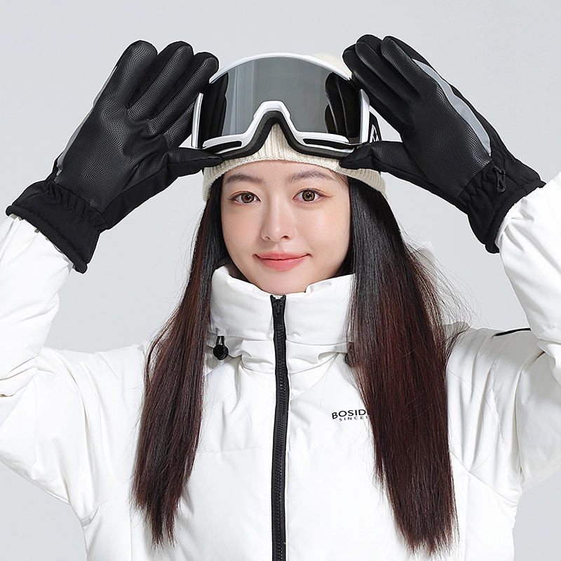 匹克 【双倍加绒保暖】冬季北方潮流骑行防风电动摩托车登雪山自行车 可触屏 防冻伤 防泼水 聚酯纤维 滑雪手套 男女同款情侣款