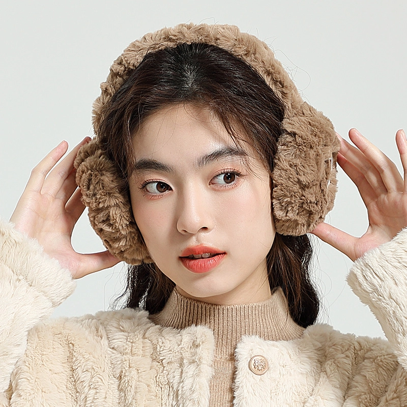 匹克 保暖亲肤柔软毛绒甜美耳罩两件套 聚酯纤维 绒线围巾 男女同款情侣款