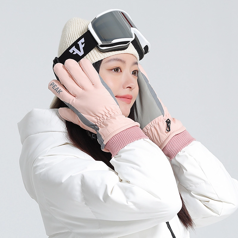 匹克 【双倍加绒保暖】冬季北方潮流骑行防风电动摩托车登雪山自行车 可触屏 防冻伤 防泼水 聚酯纤维 滑雪手套 男女同款情侣款