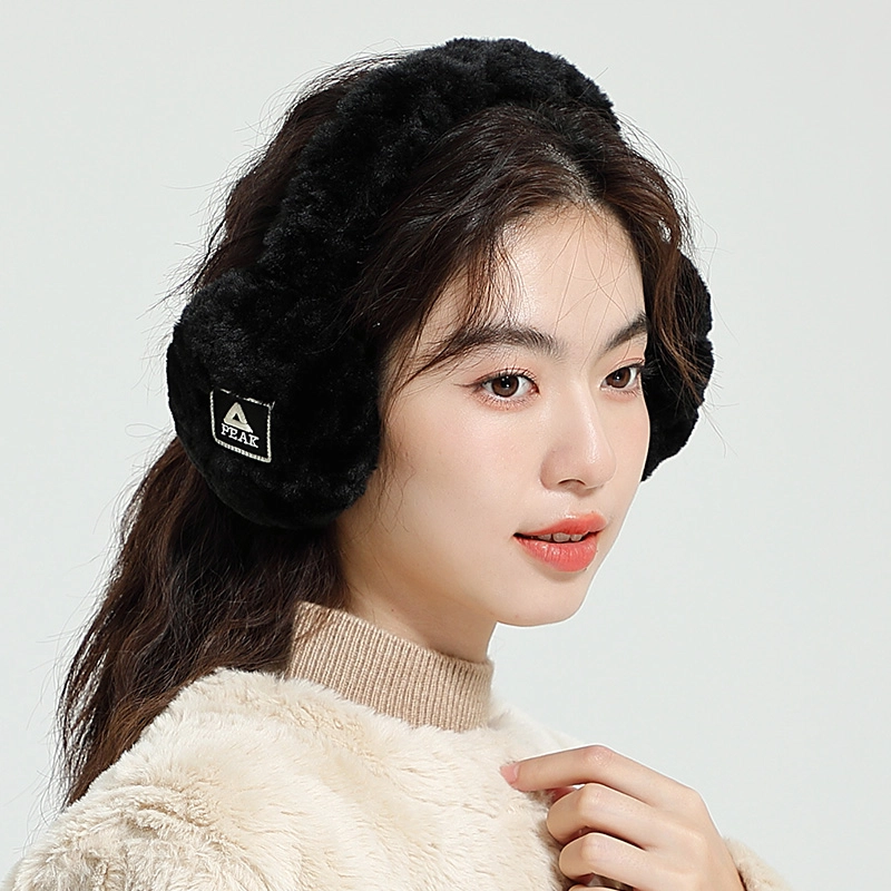 匹克 保暖亲肤柔软毛绒甜美耳罩两件套 聚酯纤维 绒线围巾 男女同款情侣款