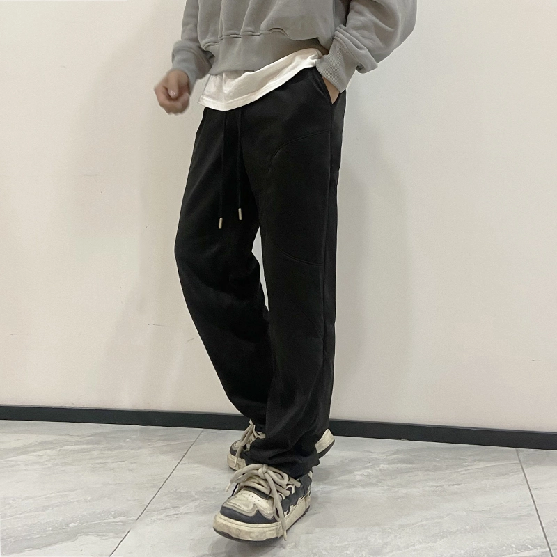 绘承 简约舒适百搭宽松直筒休闲裤 男女同款