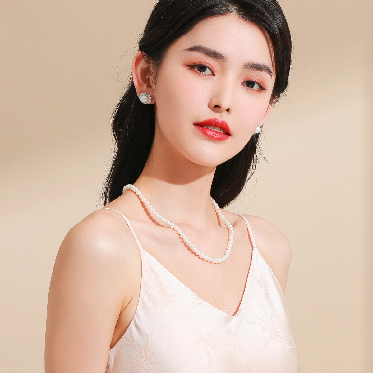 壹仟俩 精致小众浪漫轻奢风设计高级感 淡水珍珠 耳钉 女款