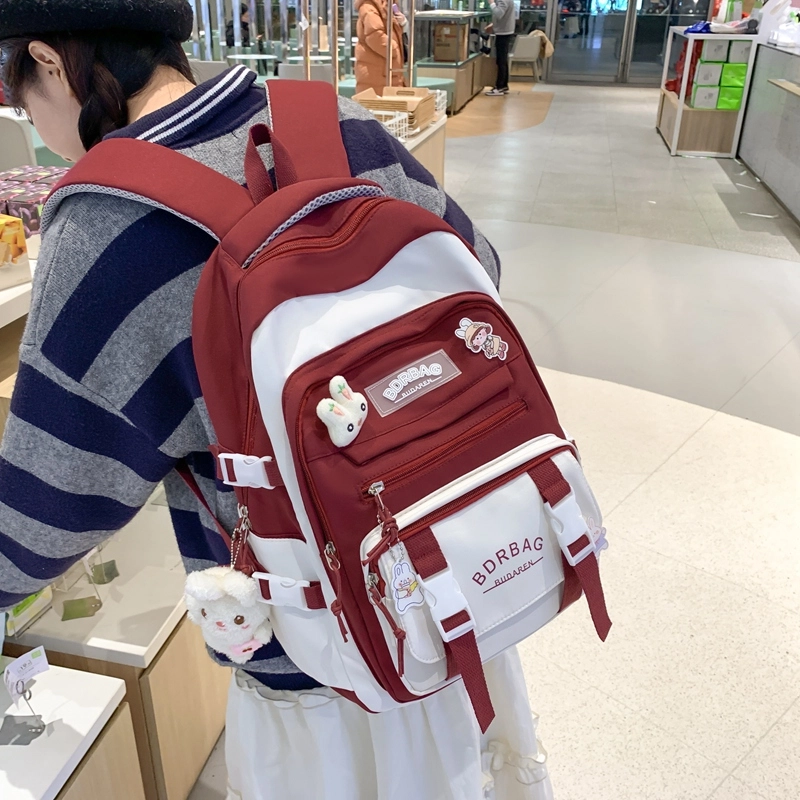 醇龙  尼龙男女通用多色学生 单肩包轻便减负护脊大容量双肩包