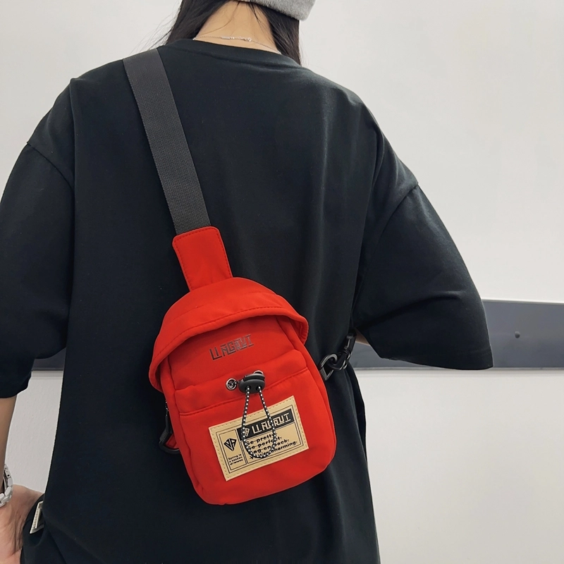醇龙 休闲潮流 尼龙 胸包 常规 男女同款情侣款 黑色/米白色/红色/卡其色/灰色