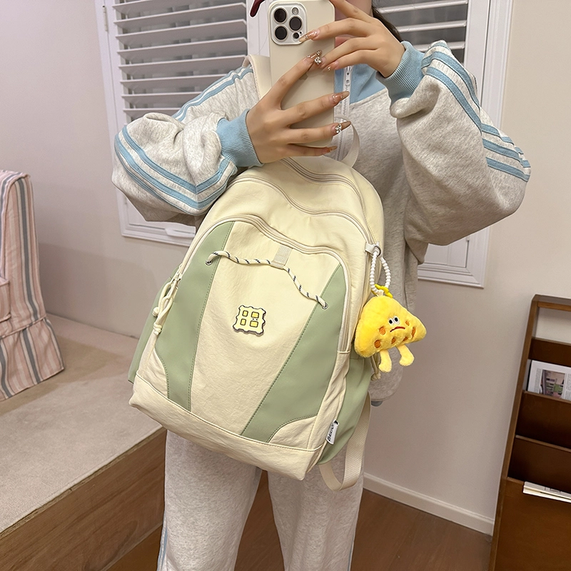 醇龙 暗黑系工装风街拍时尚轻便 尼龙 双肩包 女款 多色