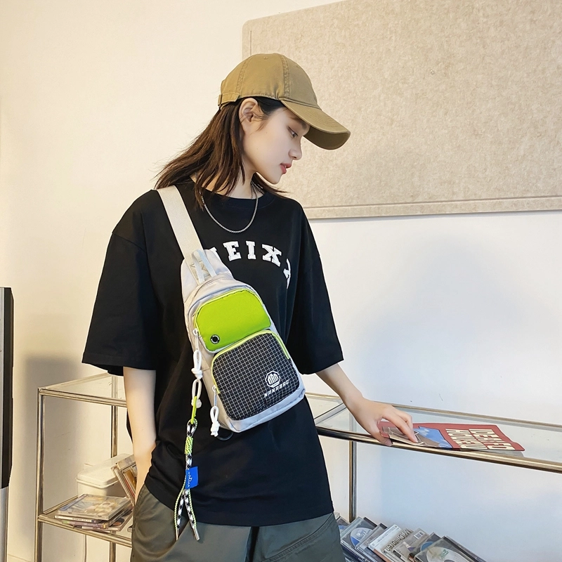 醇龙  斜挎包时尚胸包男女通用尼龙单肩包休闲外出旅游小背包运动包 多色