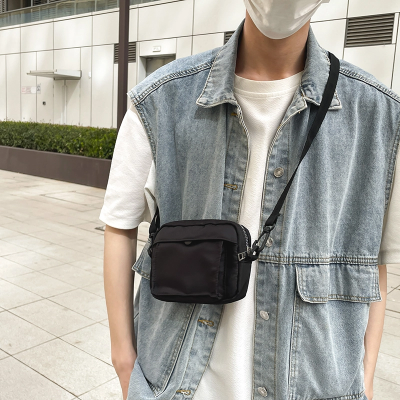 醇龙 尼龙男女通用多色简约单肩包情侣运动手机包休闲百搭斜挎包