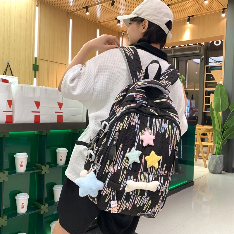 醇龙 百搭简约大容量减负旅行 双肩包 尼龙 女款 多色