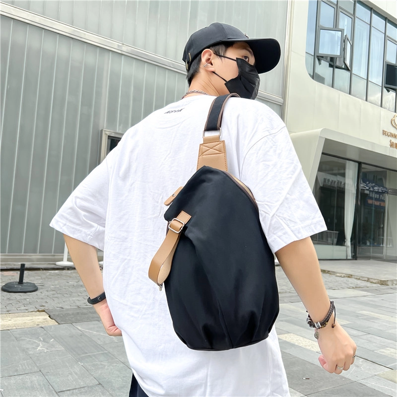 醇龙 韩版简约便携高级通勤 牛津布 胸包 常规 男女同款情侣款 多色