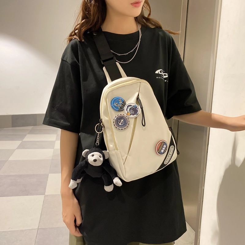 醇龙  尼龙男女通用多色斜挎包复古潮流胸包简约骑行运动单肩斜挎包