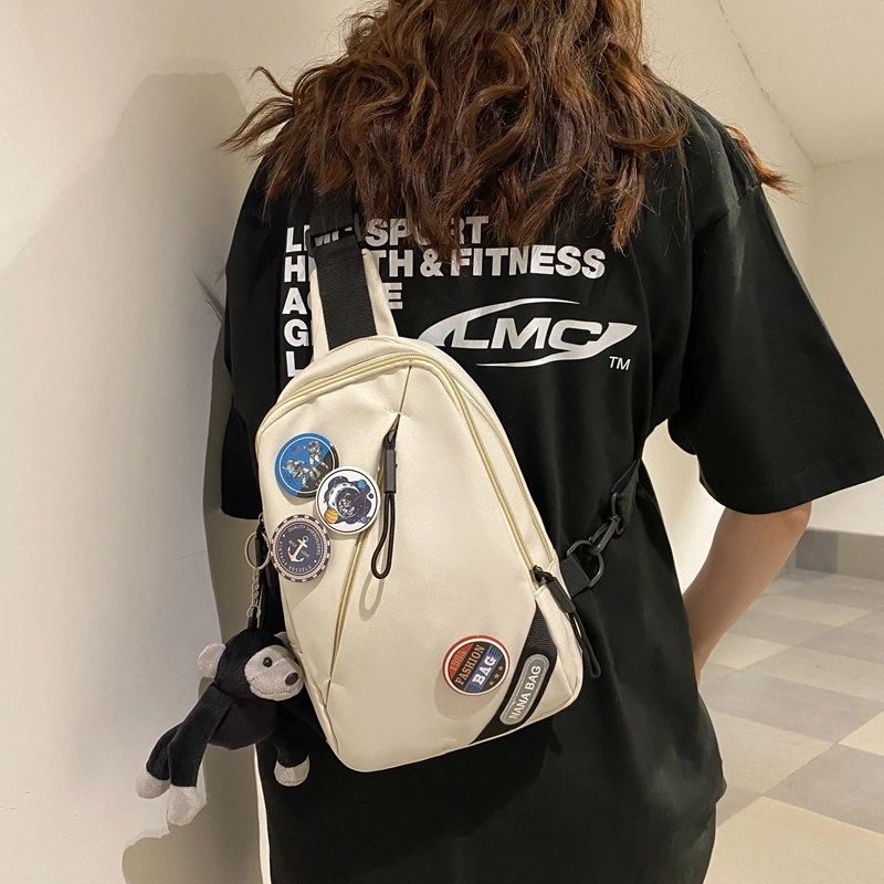 醇龙  尼龙男女通用多色斜挎包复古潮流胸包简约骑行运动单肩斜挎包