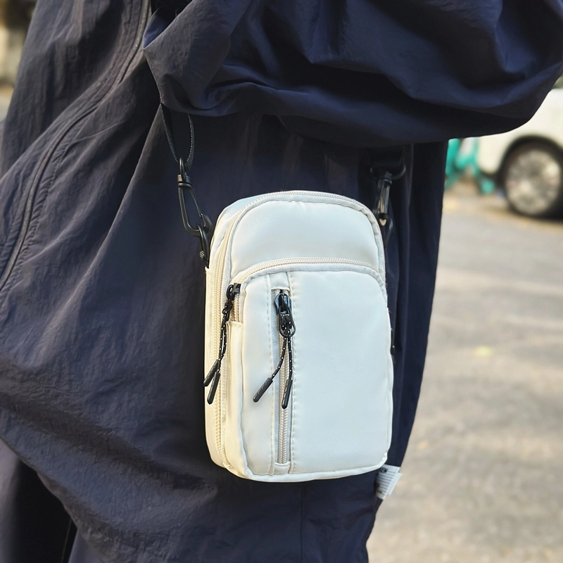 醇龙 潮流休闲 尼龙 手机包 男女同款情侣款 黑色/白色/桔色/绿色