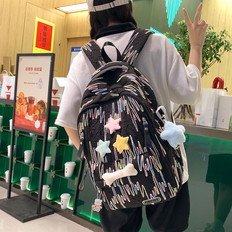 醇龙 百搭简约大容量减负旅行 双肩包 尼龙 女款 多色