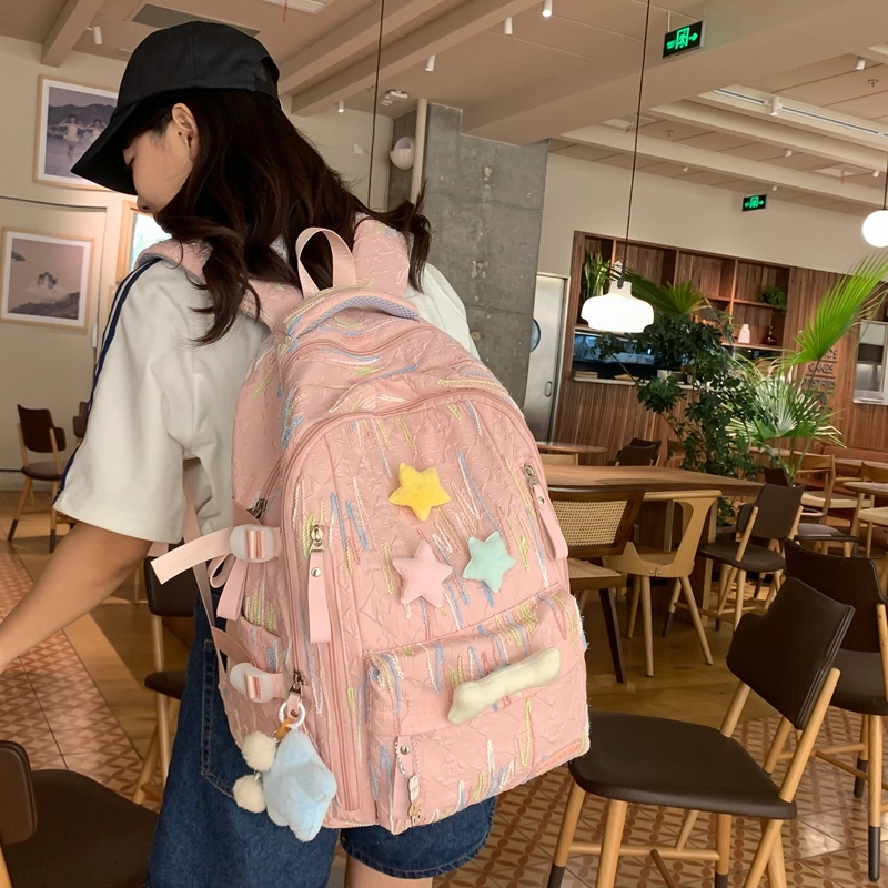 醇龙 百搭简约大容量减负旅行 双肩包 尼龙 女款 多色
