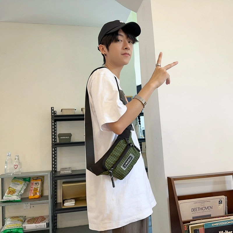 醇龙 尼龙 男女通用 多色 拉链开合大容量休闲 胸包