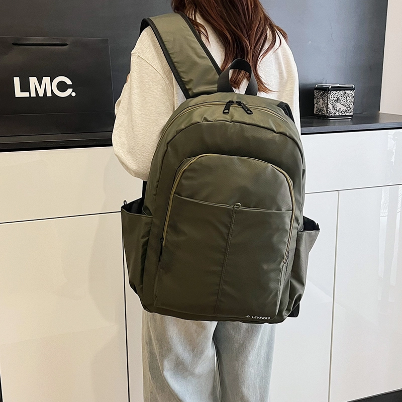醇龙 时尚高端旅游登山百搭 尼龙布 双肩包 男女同款情侣款 深灰色/黑色/军绿色