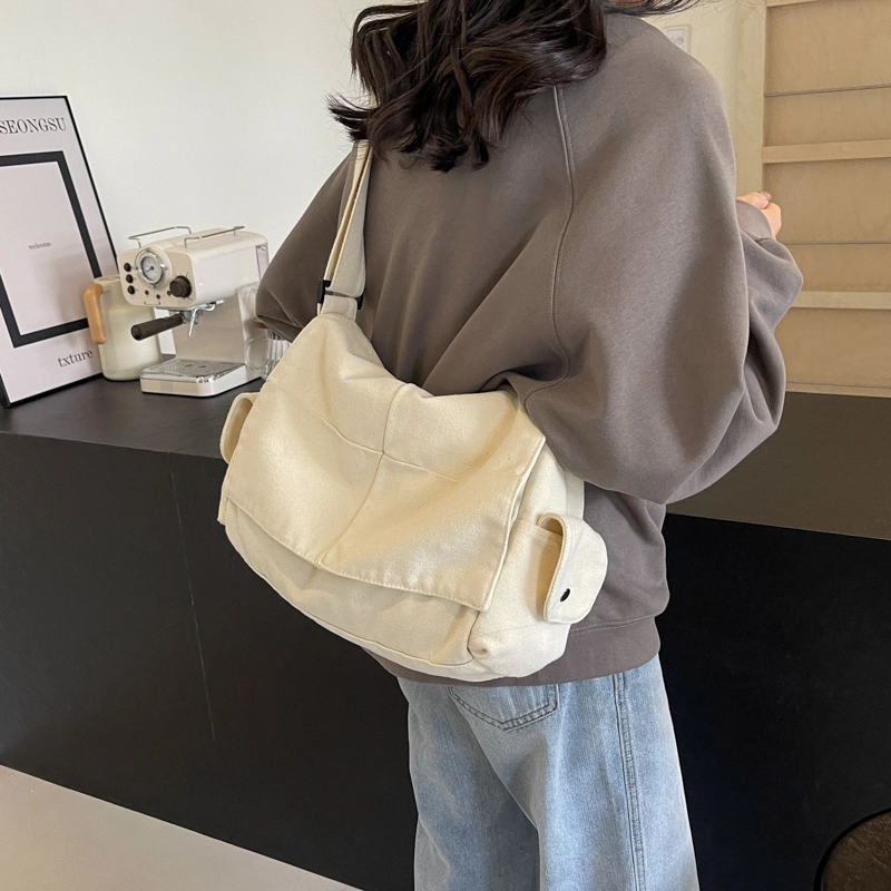 醇龙  男女通用多色帆布包包时尚单肩包斜挎包学生上课通勤托特包
