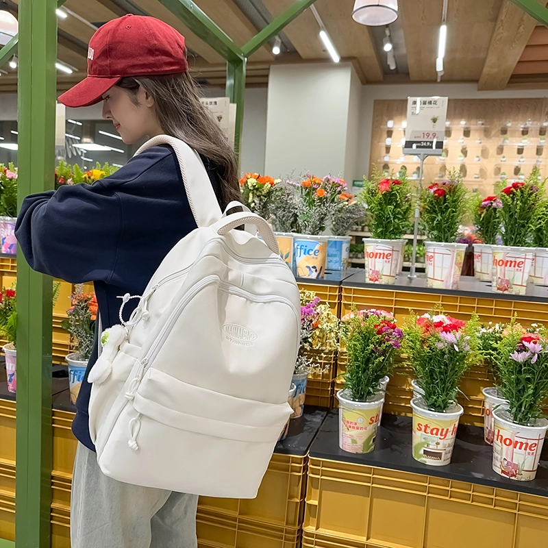 醇龙 学生外出旅游防泼水收纳包 尼龙 双肩包 女款 多色