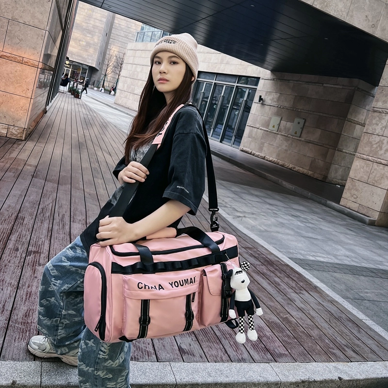醇龙 多功能大容量干湿分离多功能 尼龙布 旅行包 男女同款情侣款 黑/青绿/军绿/红/黄/卡其/粉
