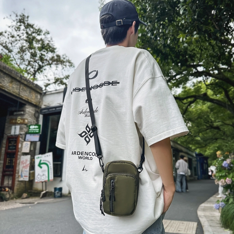 醇龙 潮流休闲 尼龙 手机包 男女同款情侣款 黑色/白色/桔色/绿色
