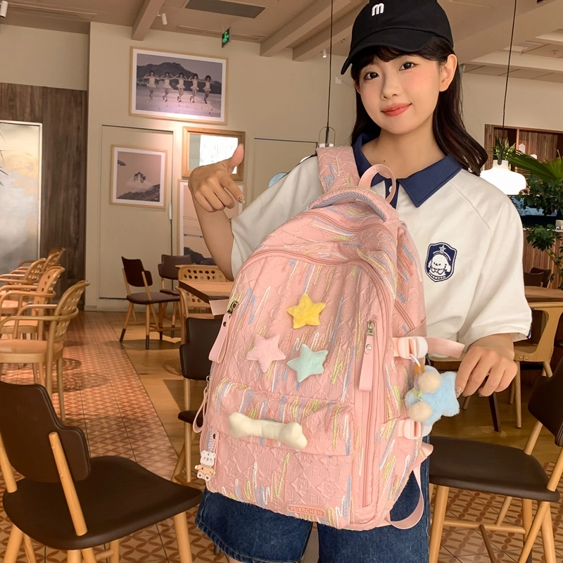 醇龙 百搭简约大容量减负旅行 双肩包 尼龙 女款 多色