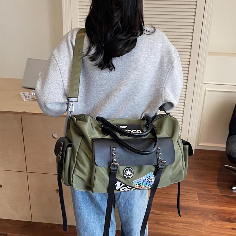 醇龙 大容量短途轻便健身包休闲出差行李袋 尼龙 旅行包 男女同款情侣款 多色