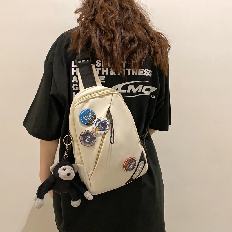 醇龙  尼龙男女通用多色斜挎包复古潮流胸包简约骑行运动单肩斜挎包