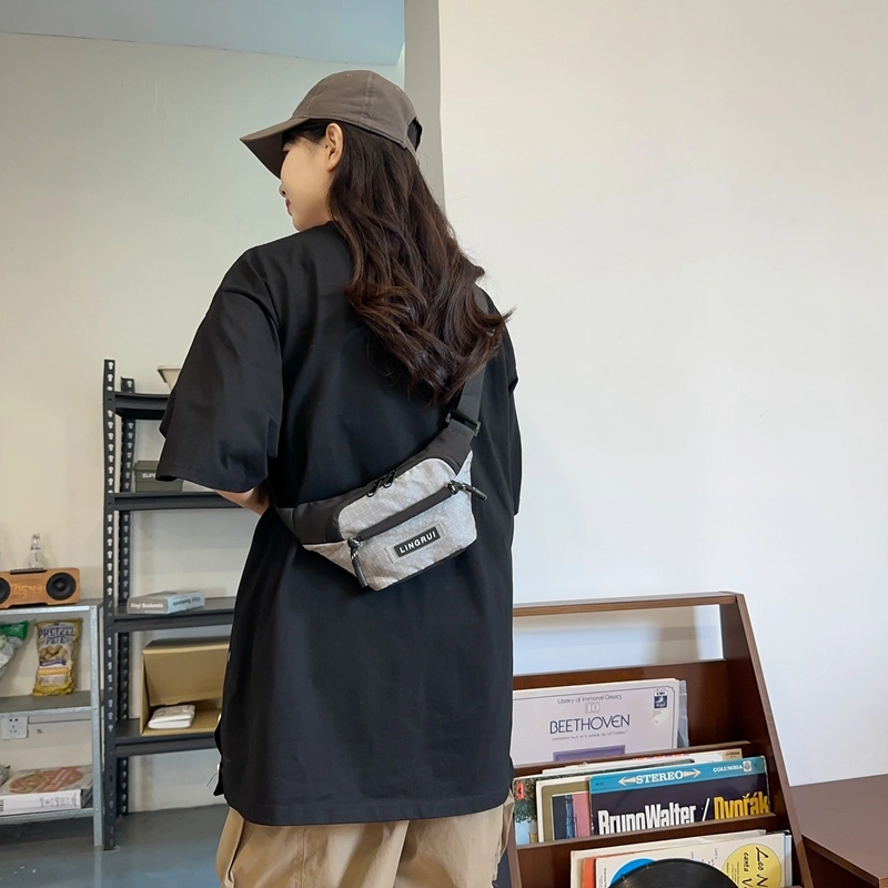 醇龙 尼龙 男女通用 多色 拉链开合大容量休闲 胸包