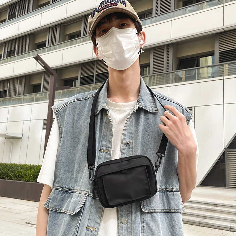 醇龙 尼龙男女通用多色简约单肩包情侣运动手机包休闲百搭斜挎包
