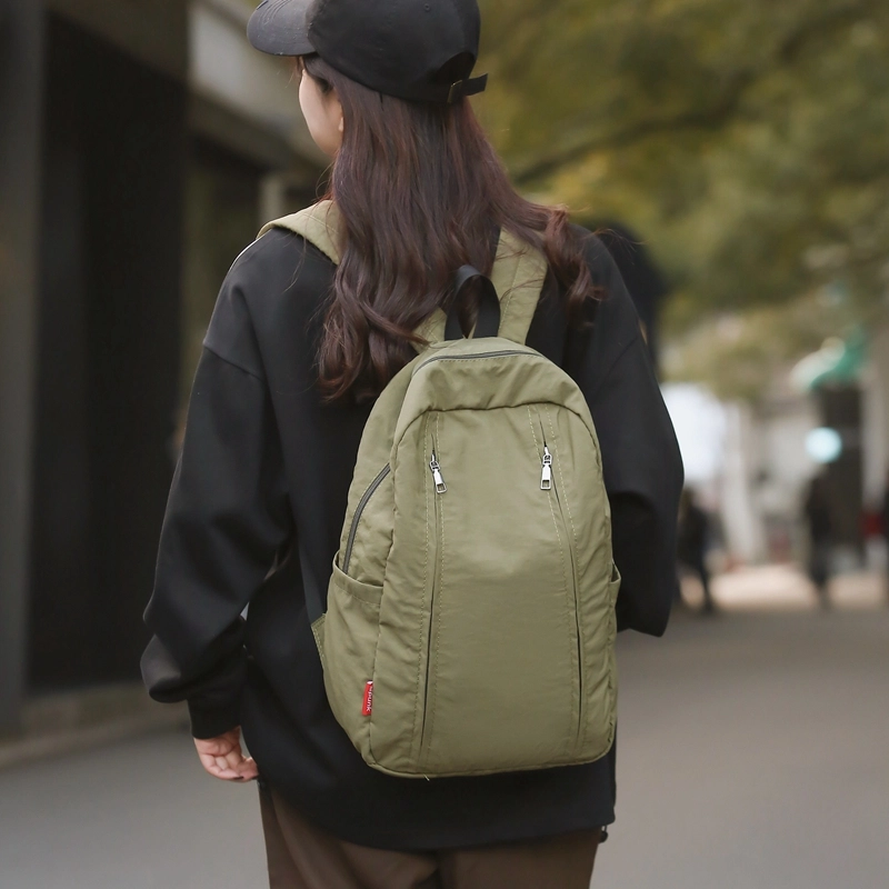 醇龙 尼龙 男女通用 多色 拉链开合休闲简约百搭 双肩包