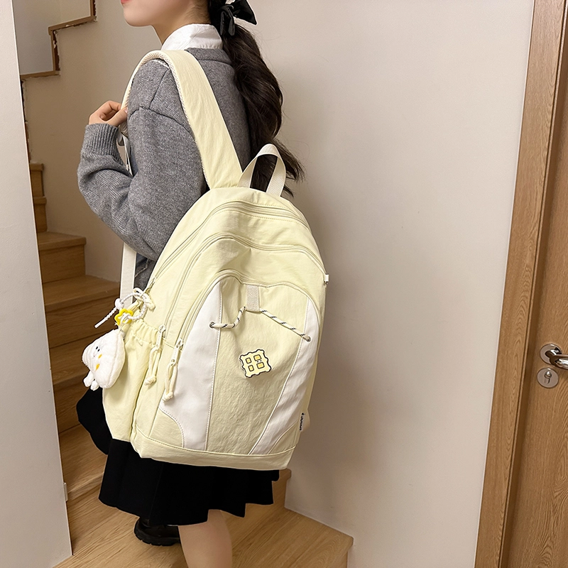 醇龙 暗黑系工装风街拍时尚轻便 尼龙 双肩包 女款 多色