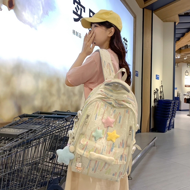 醇龙 百搭简约大容量减负旅行 双肩包 尼龙 女款 多色
