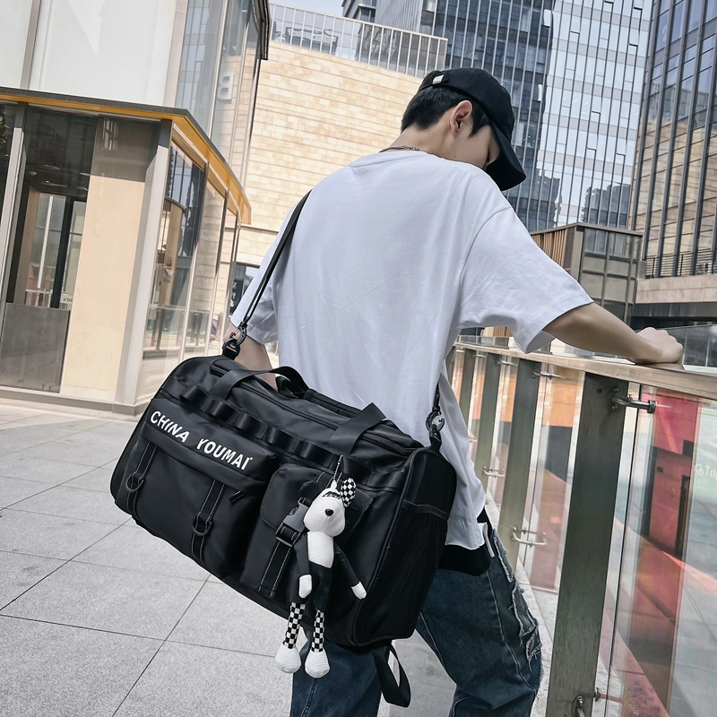 醇龙 多功能大容量干湿分离多功能 尼龙布 旅行包 男女同款情侣款 黑/青绿/军绿/红/黄/卡其/粉