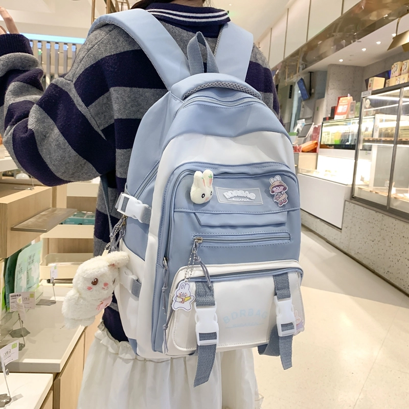 醇龙  尼龙男女通用多色学生 单肩包轻便减负护脊大容量双肩包