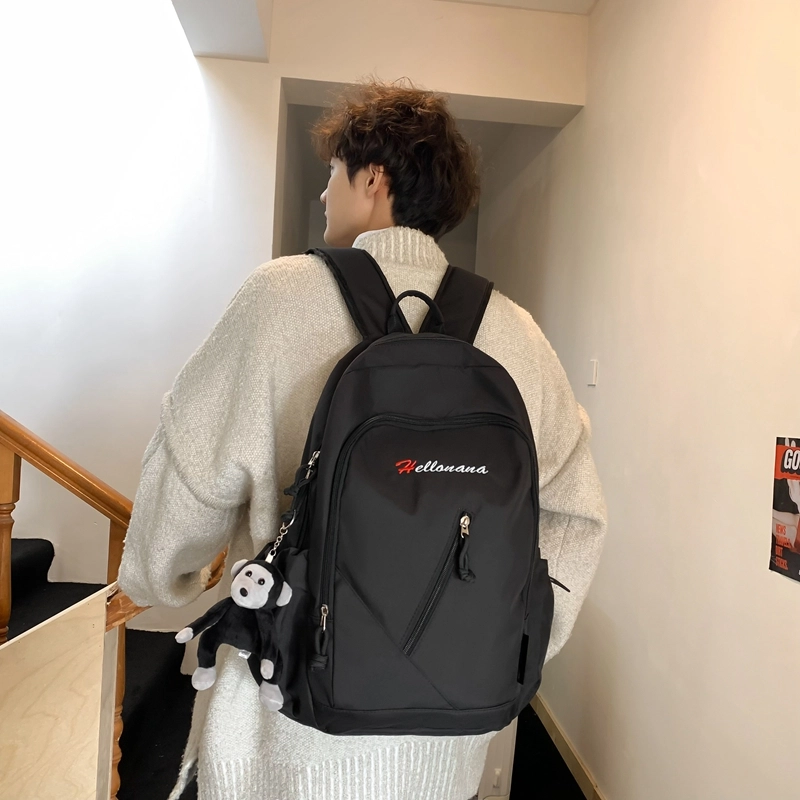 醇龙 大容量百搭纯色学生旅行 双肩包 尼龙 男女通用 多色