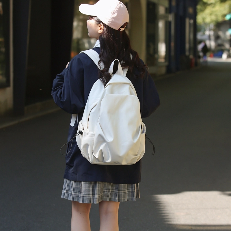 醇龙 休闲百搭 尼龙 双肩包 男女同款情侣款 黑/蓝/绿/白/卡其