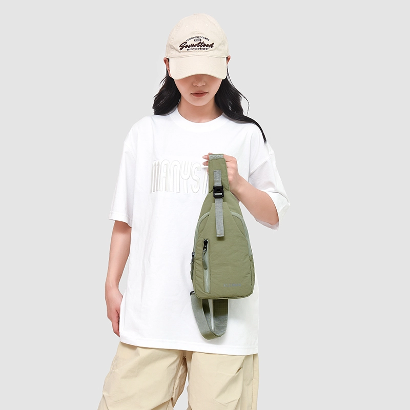醇龙 韩潮时尚多功能简约纯色 尼龙 胸包 常规 男女同款情侣款 多色